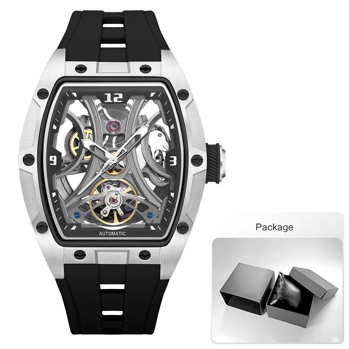 Relógio automático Tourbillon
