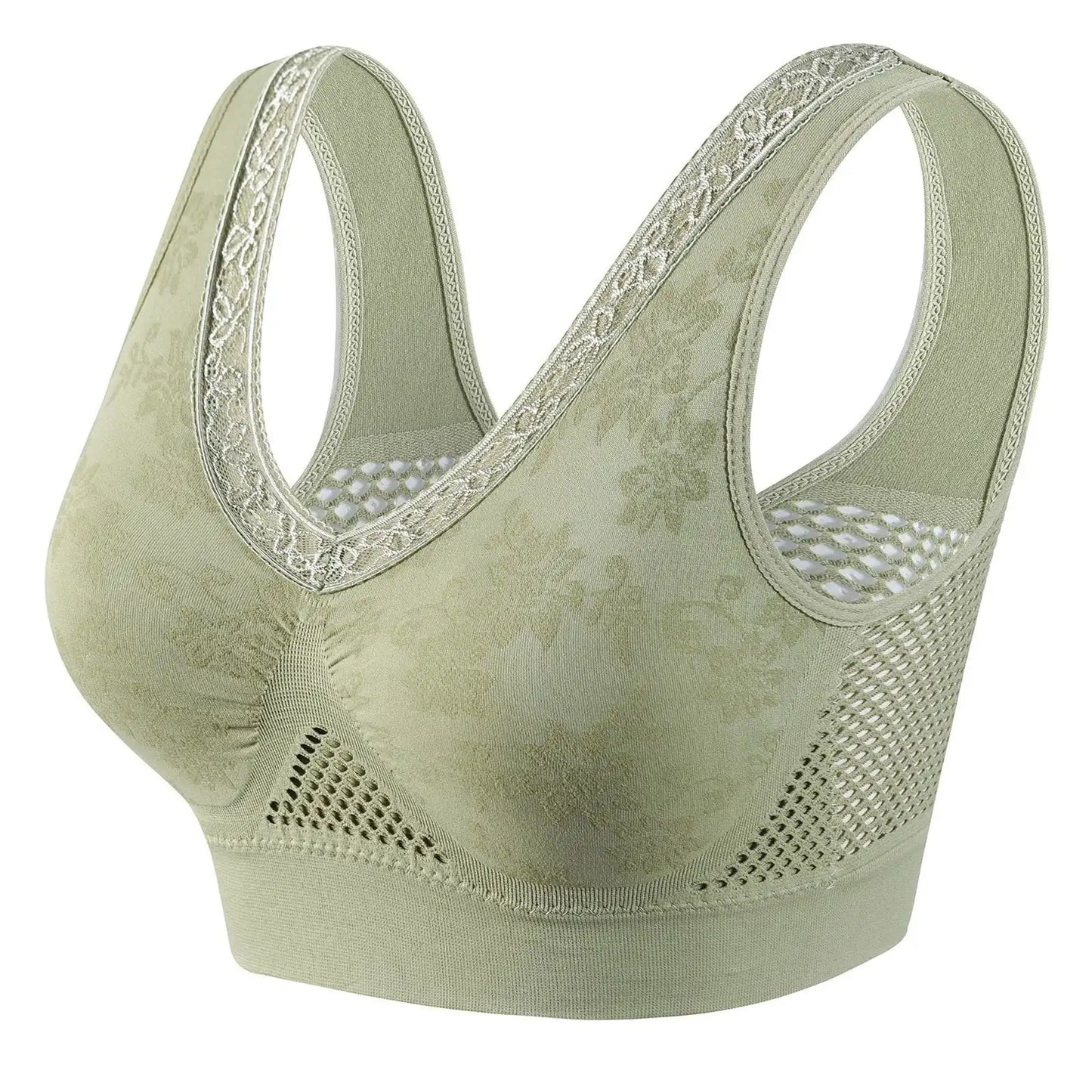 Soutien-gorge en dentelle sans couture grand maintien