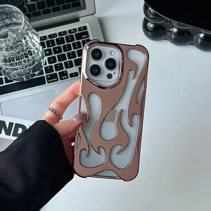 Capa para iphone com estampa de chamas