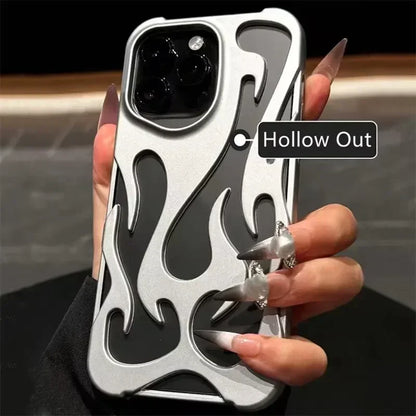 Capa para iphone com estampa de chamas