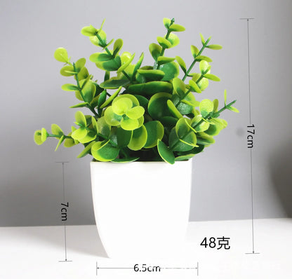 Artificial Eucalyptus Bonsai – Green Décor for Indoors and Outdoors
