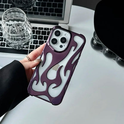 Capa para iphone com estampa de chamas