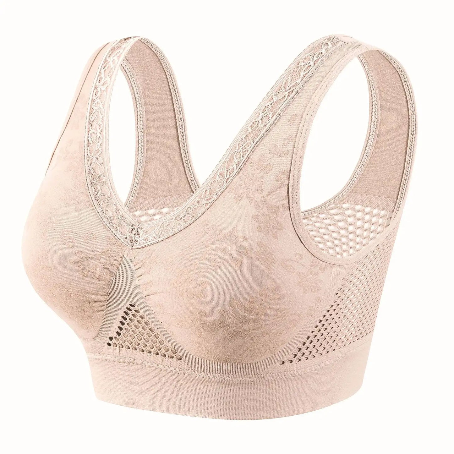 Soutien-gorge en dentelle sans couture grand maintien