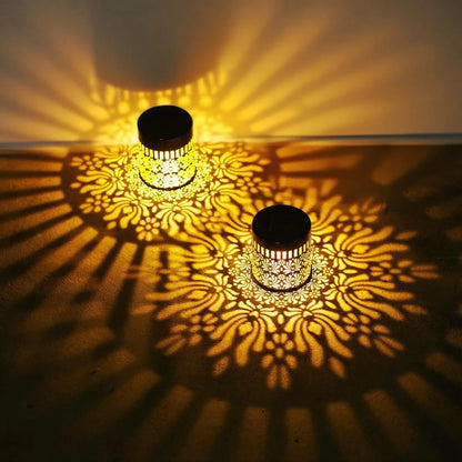 Luminária projetora de mandala a energia solar