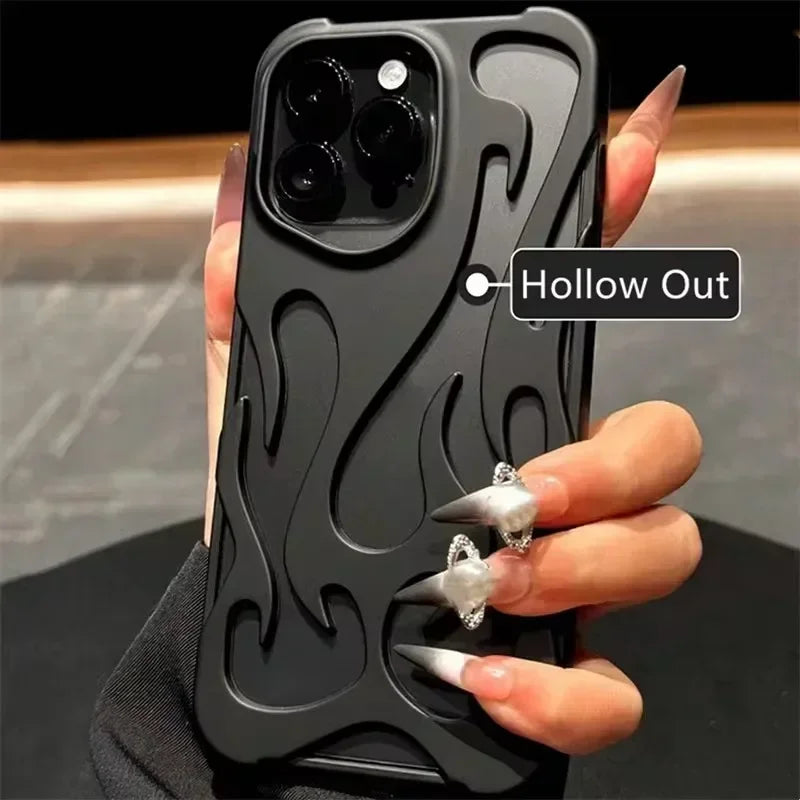 Capa para iphone com estampa de chamas