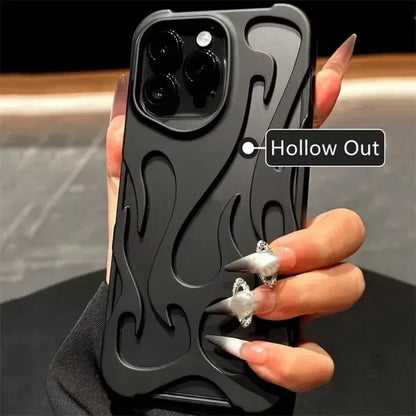 Capa para iphone com estampa de chamas