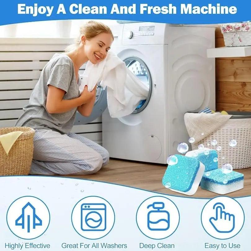 Washing machine cleaning tablet