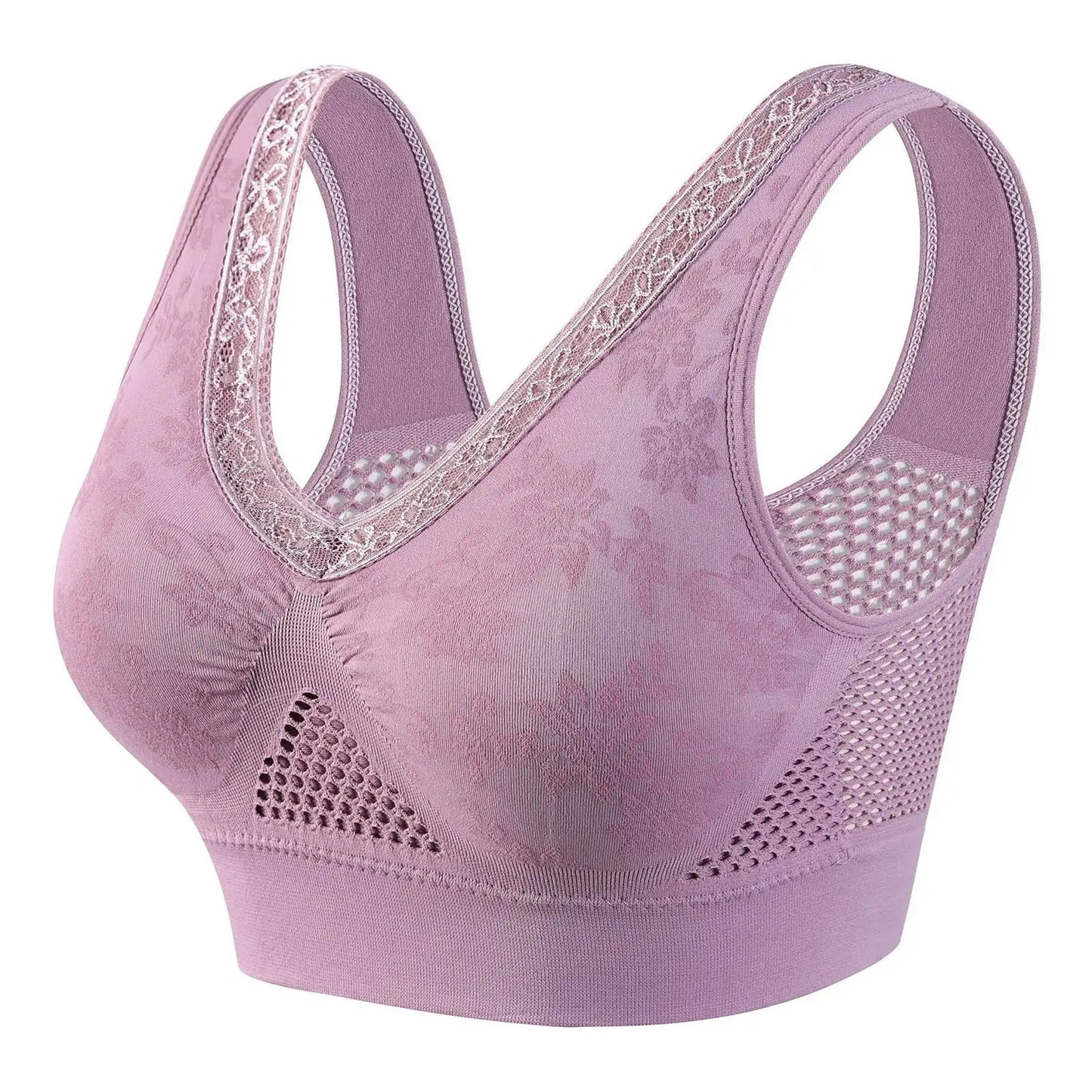 Soutien-gorge en dentelle sans couture grand maintien