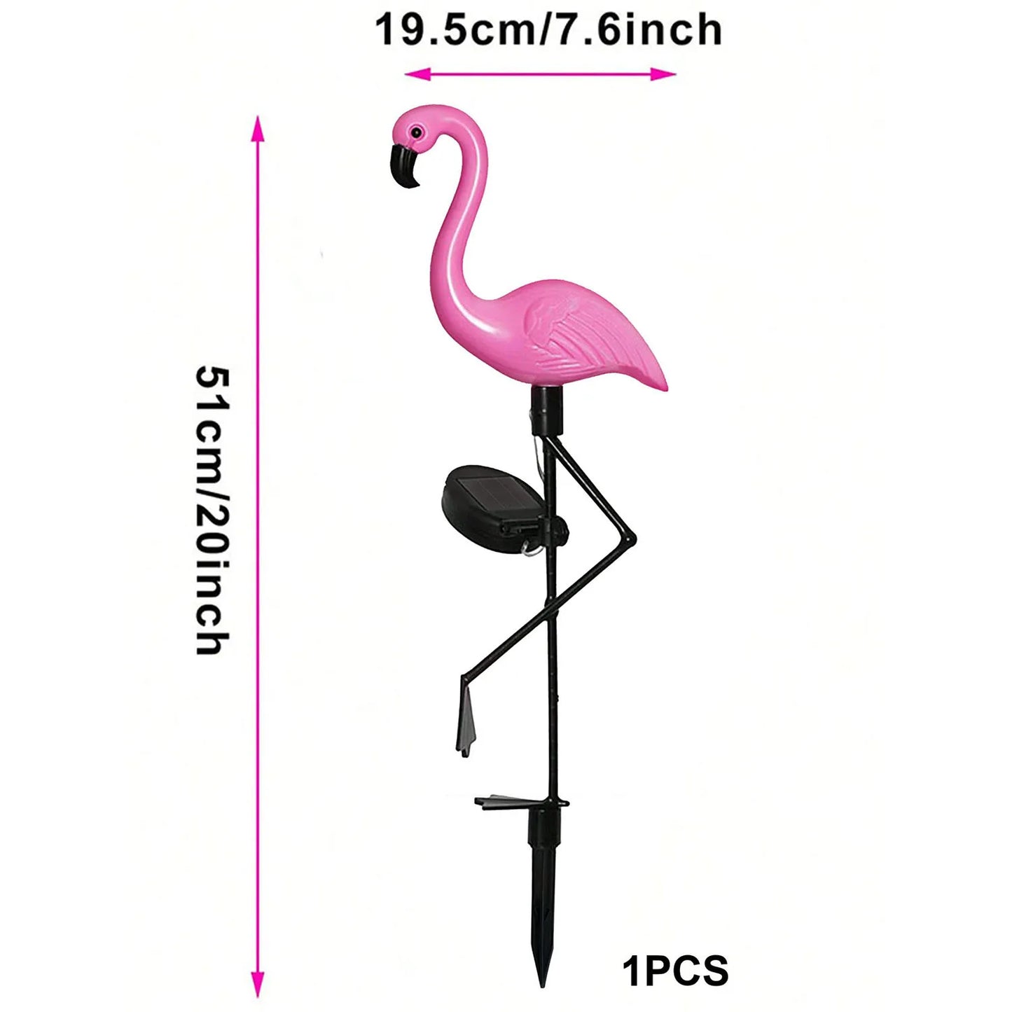Solar Flamingo Garden Lights – Festive Outdoor Decoration (1Pc/3Pcs)