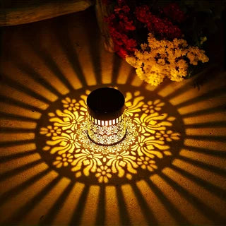 Luminária projetora de mandala a energia solar