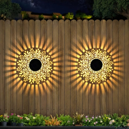 Luminária projetora de mandala a energia solar