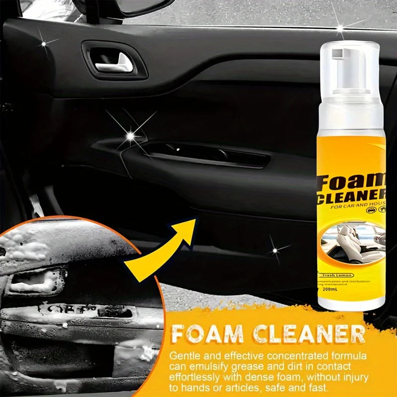Espuma para limpeza de carros