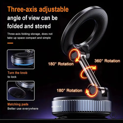 Suporte magnético para celular com rotação 360°