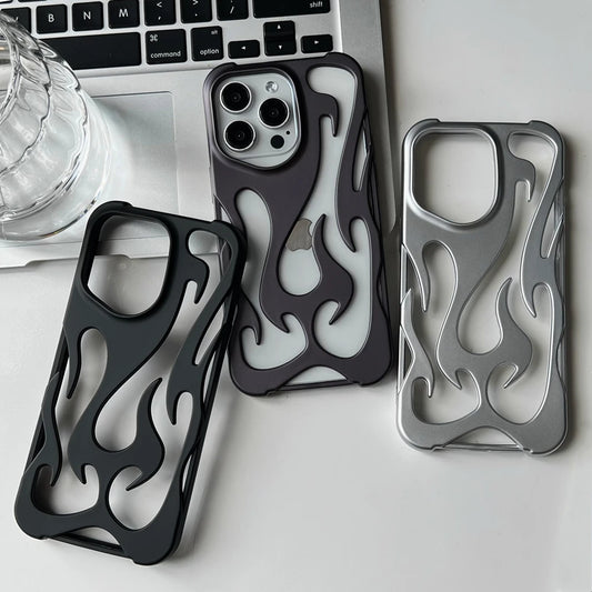 Capa para iphone com estampa de chamas
