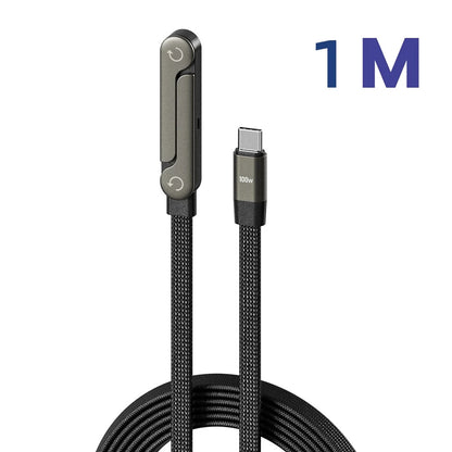 Cabo carregador de 90° com suporte para celular