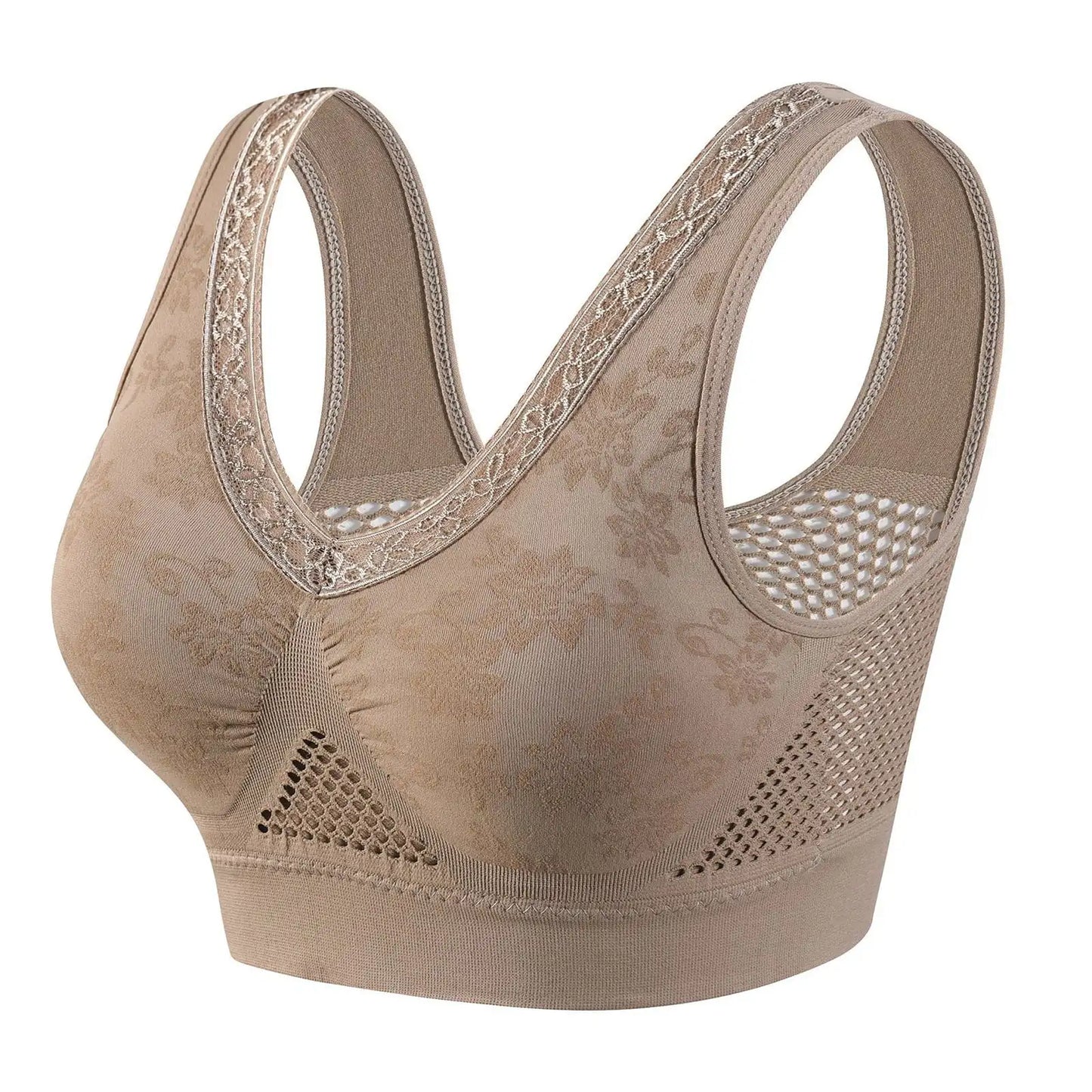 Soutien-gorge en dentelle sans couture grand maintien
