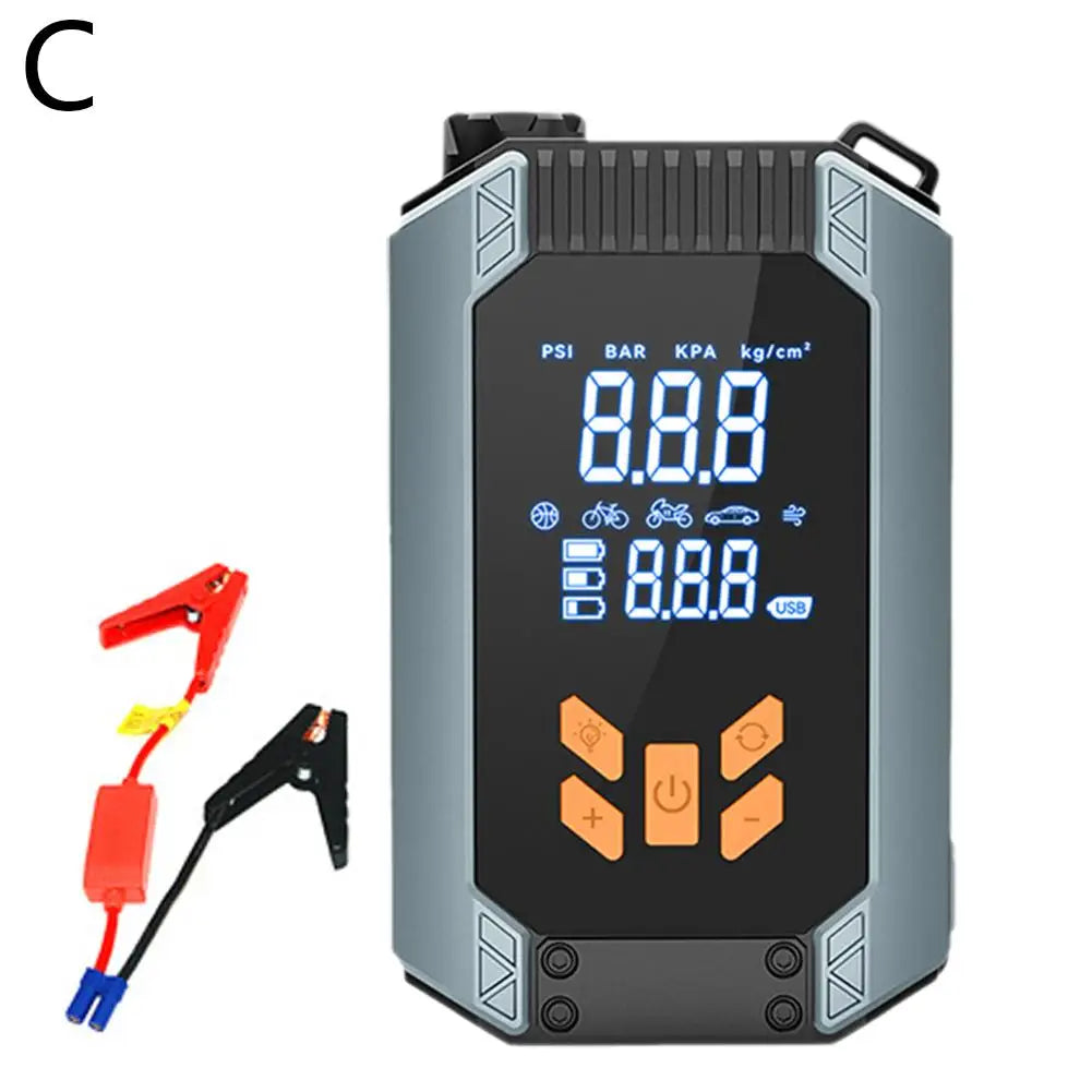 Carregador de bateria portátil com compressor de ar