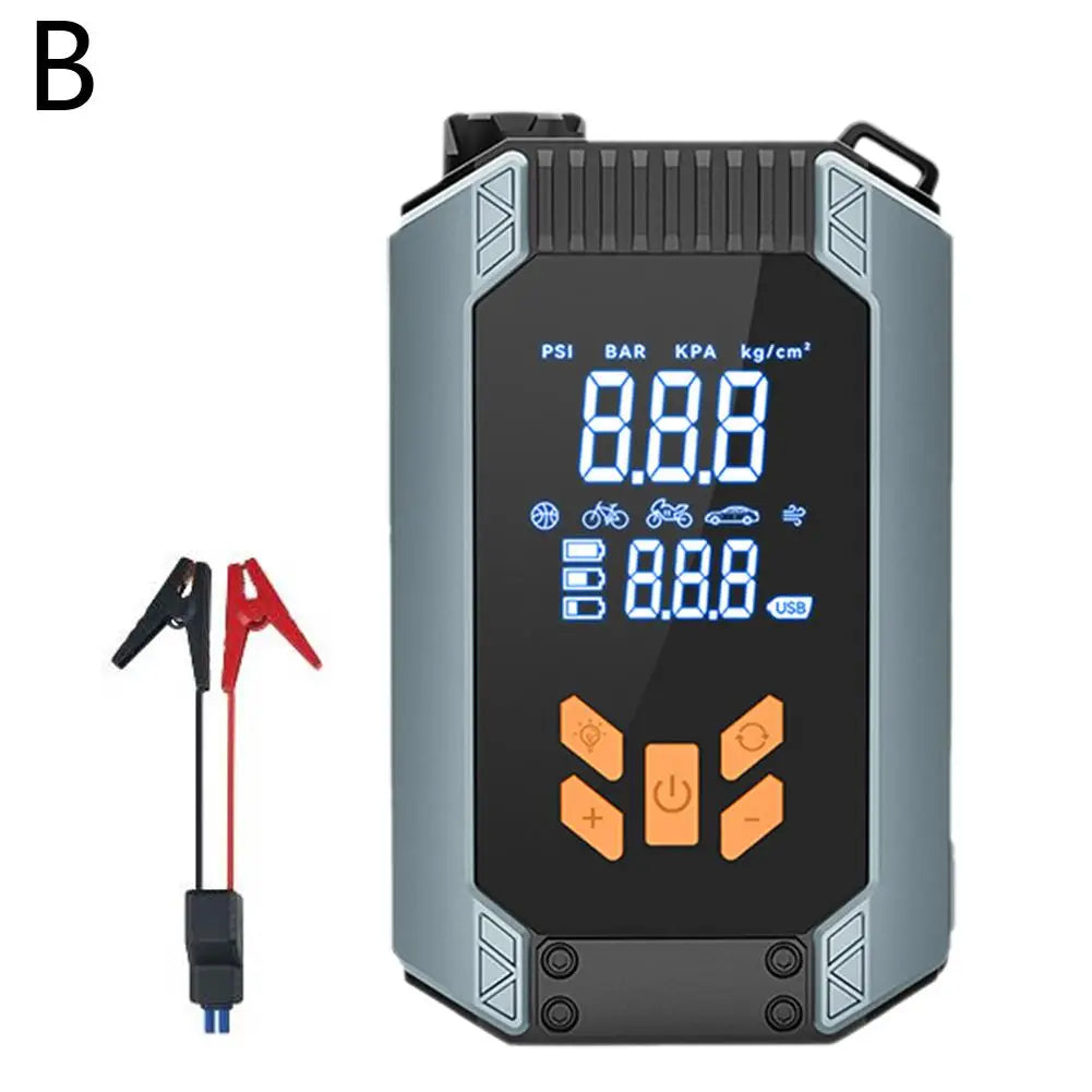 Carregador de bateria portátil com compressor de ar