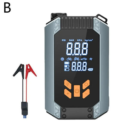 Carregador de bateria portátil com compressor de ar