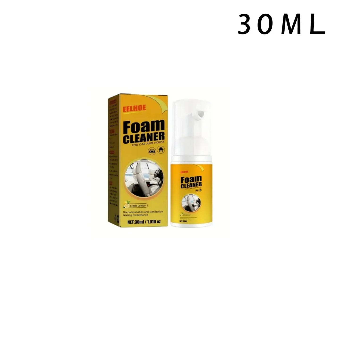 Espuma para limpeza de carros