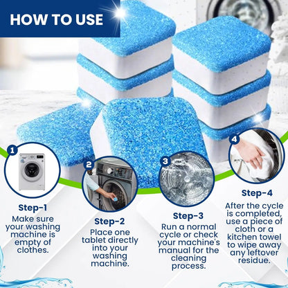 Washing machine cleaning tablet