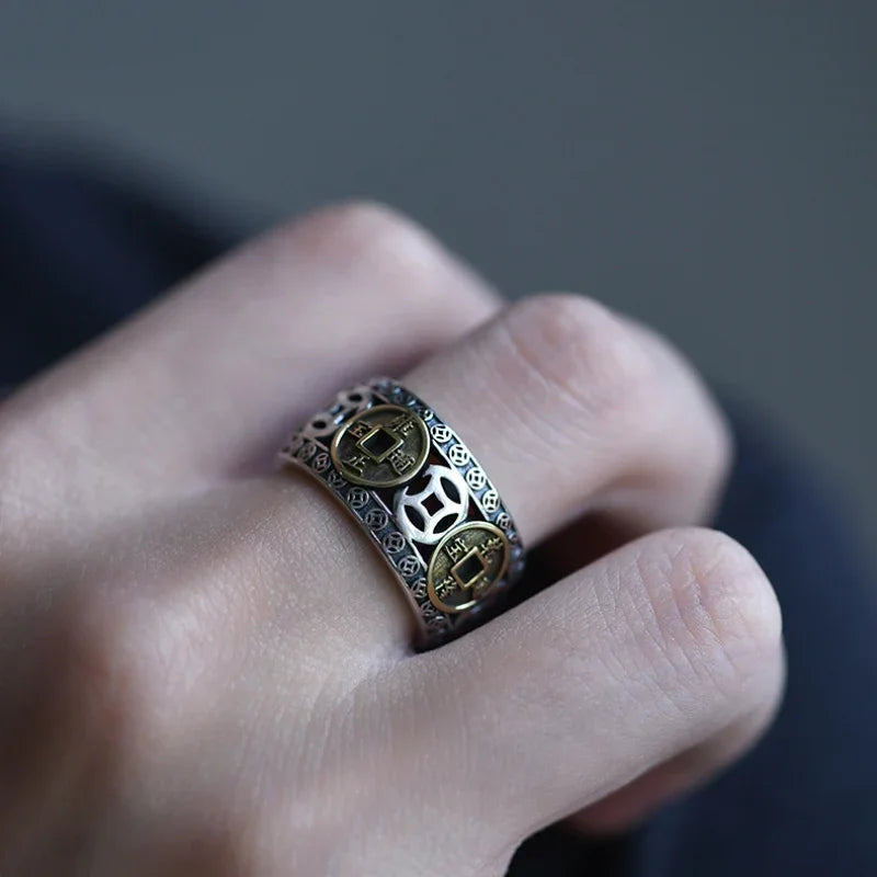 Anel da sorte dos cinco imperadores Feng Shui